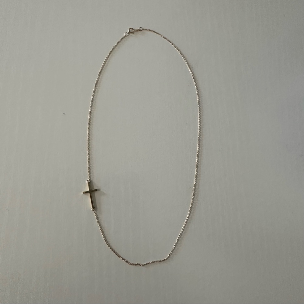 Gold 14k cross necklace